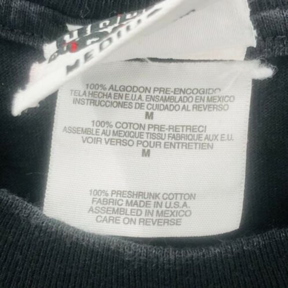 House of Blues Orlando T-Shirt Medium Black Heart Flames HOB Com It is Live - Picture 6 of 12